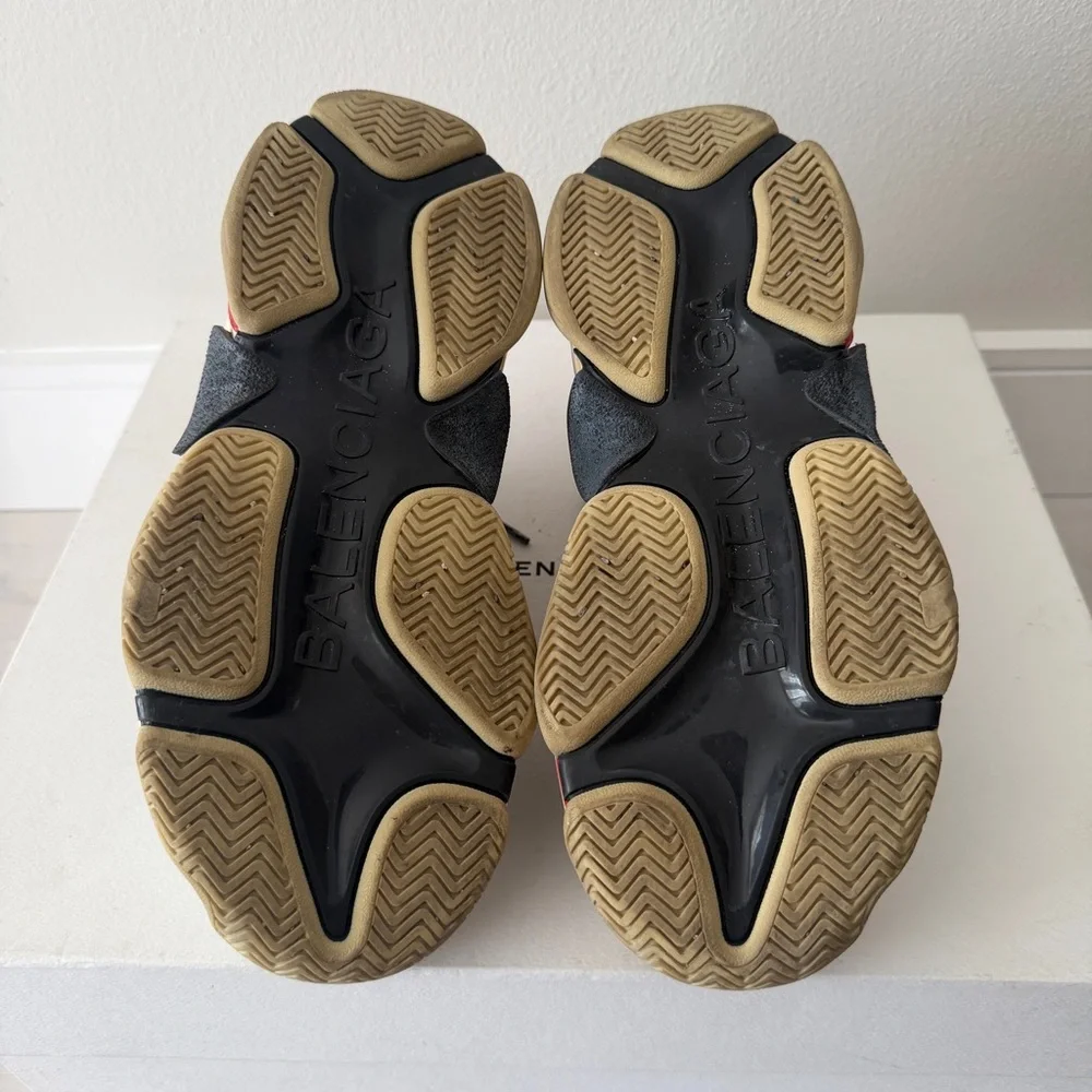 Balenciaga Wmns Triple S Sneaker 'Silver Black Red' - Picture 12 of 14